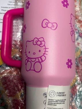 Stanley Pink Hello Kitty Travel Mug with Handle 40 Oz